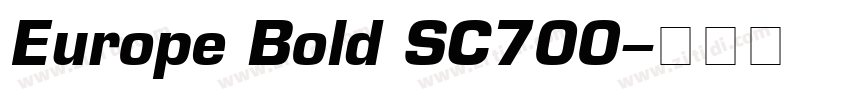 Europe Bold SC700字体转换